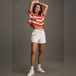 🖤Anthropologie T.La Short-Sleeve Crop Crew Tee